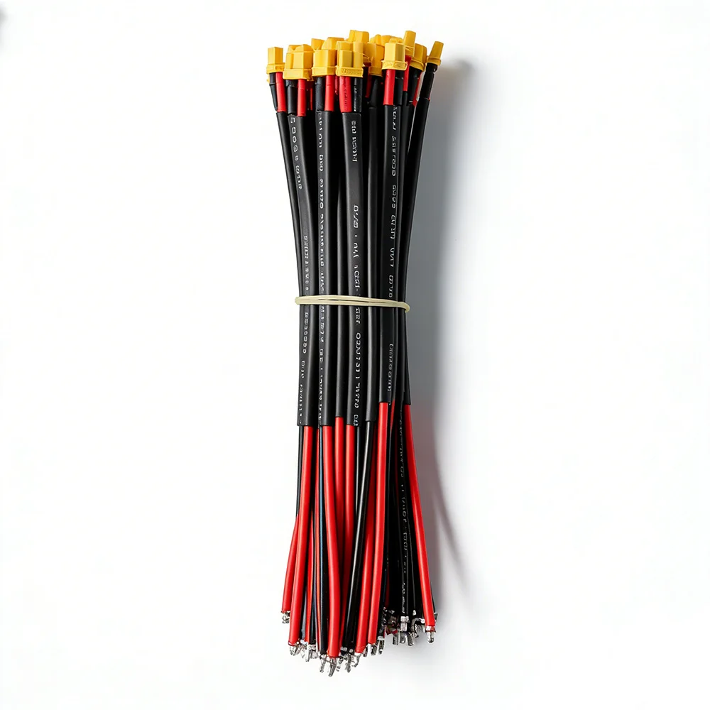 Silicone Wire Harness XT30U-F Connector Electronic Power Cable Harness 600V Rated Voltage for New Energy Battery
