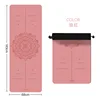 Lignes de posture Mandala [Rose Rouge]