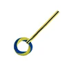 Bague bleue simple