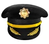 Black cap with gold badge 10