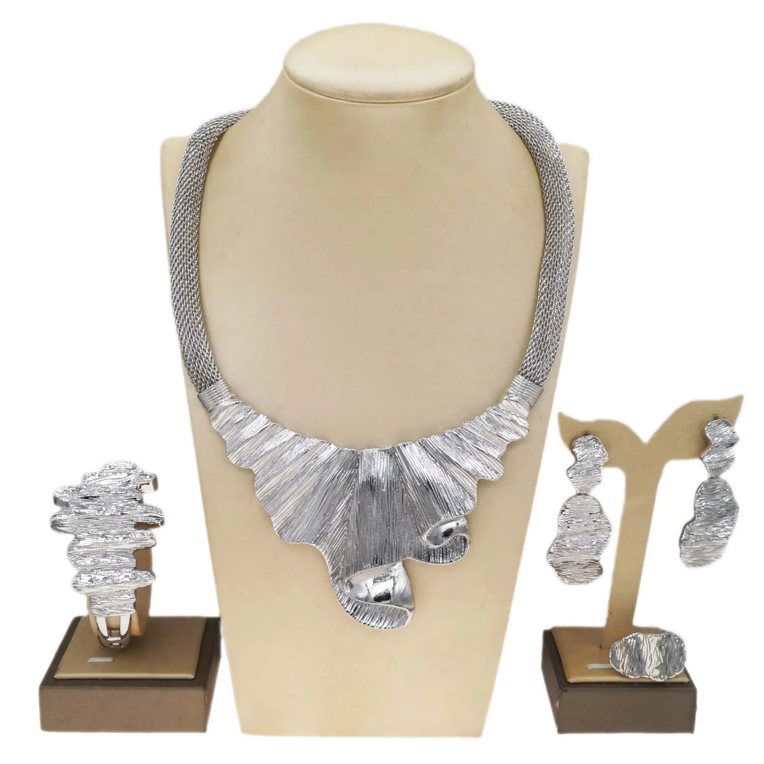 Zhuerrui Fashionable Italian Gold Jewelry Sets Simple