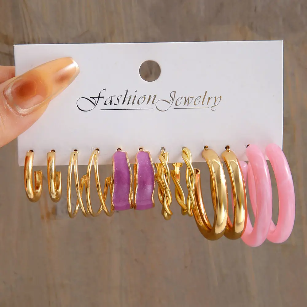 Bulk Wholesale Earrings Acrylic Earrings Gold Drip Heart Butterfly Ring