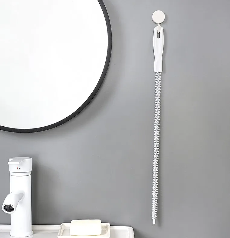 Long Tube Stainless Steel Sink Drain Overflow Cleaning Brush Drainage ...