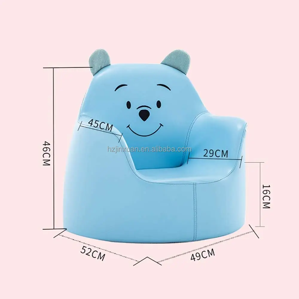 Leather Toddler Children's Sofa Bed Upholstered Couch Oem Lovely Shape Kids' Sofa Cute Mini