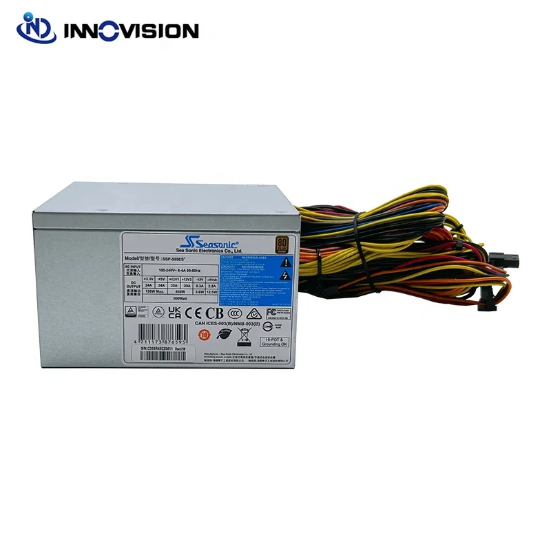 Seasonic 500W PSU with 3-Year Warranty - 80 Plus Bronze