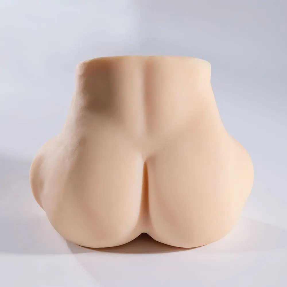 clear male masturbator with controllable vibrations Dual Head Realistic Oral and Pussy Sex Toys Soft Rubber Jet Cup Male  Masturbation Tools main image 1