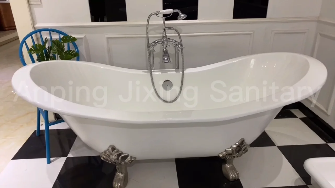 Two Person Sofa Bath Tubs With Claw Foot For Fat People Used Cast Iron