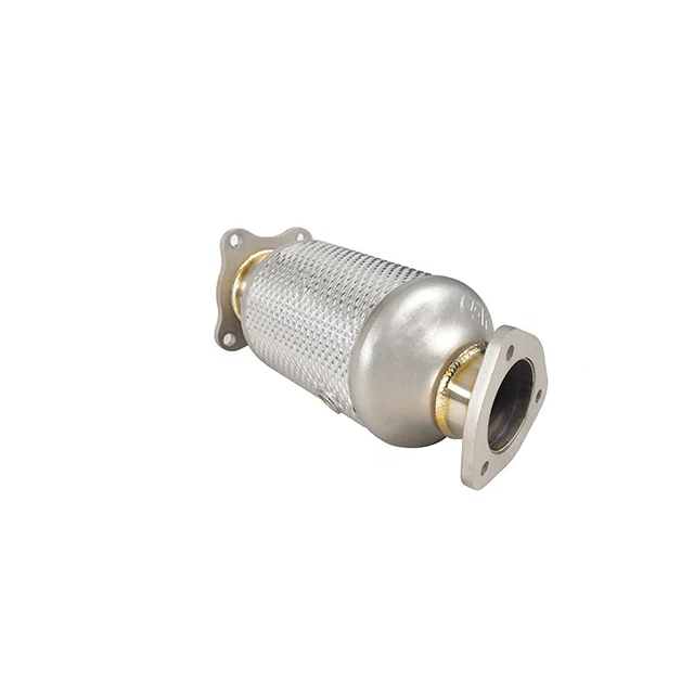Popular Design Automobile SS304 Muffler Exhaust  Sound Header for Audi A6 C8 2.0T Downpipe Heat Shield Casting Section