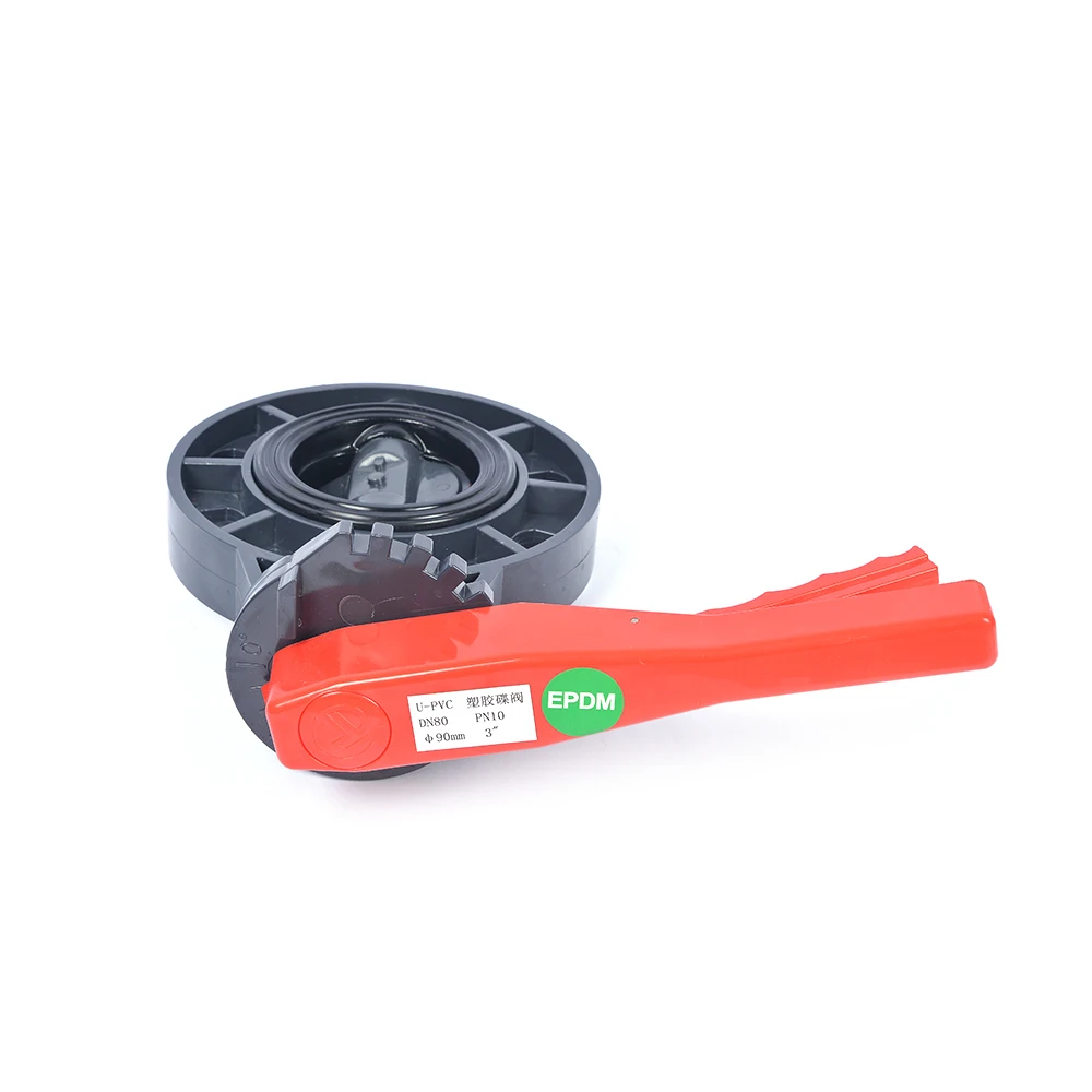 Hot selling Handle Butterfly Valve UPVC Plastic Butterfly Valve from ChinaUPVC PIPE UPVC VALVE UPVC PIPE FITTING