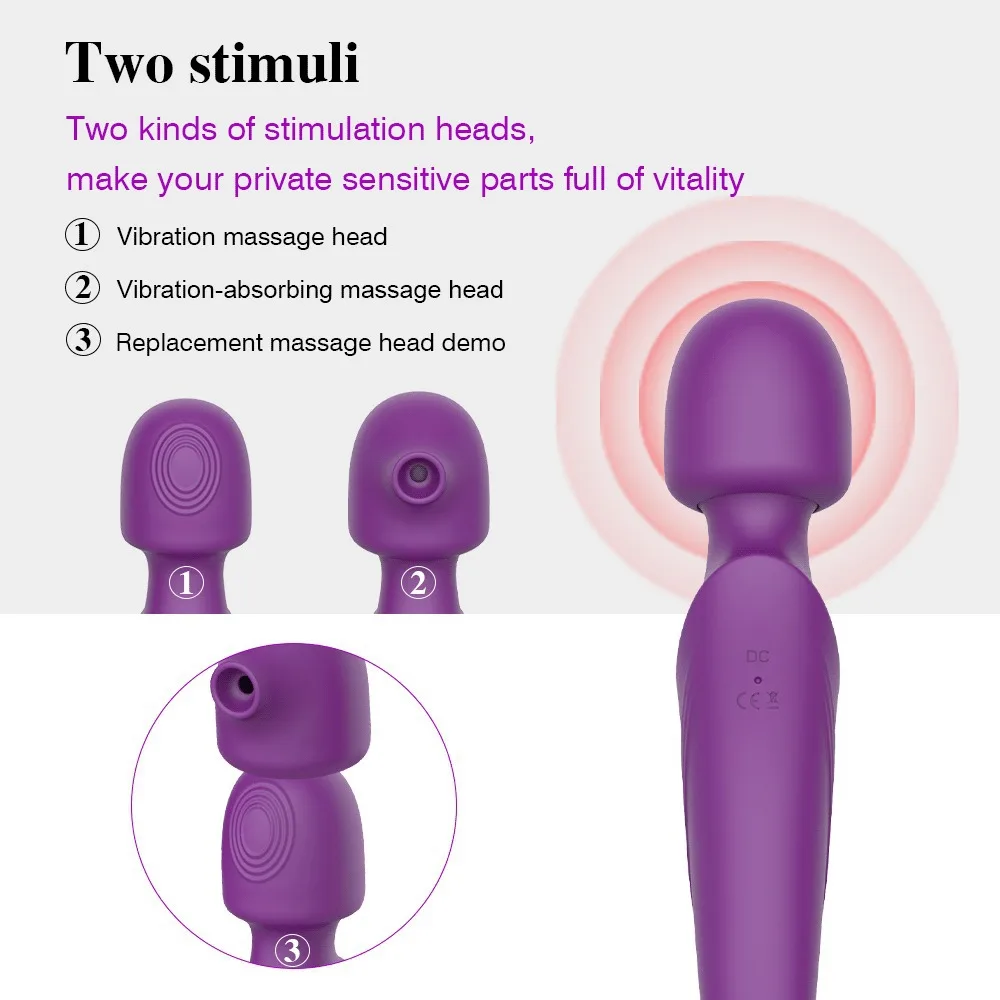 Sucking, Slapping, Double-head Vibrating Vibrating Rod, Female Penis, G-spot, Teasing Couple, Masturbator, Adult Sex Products