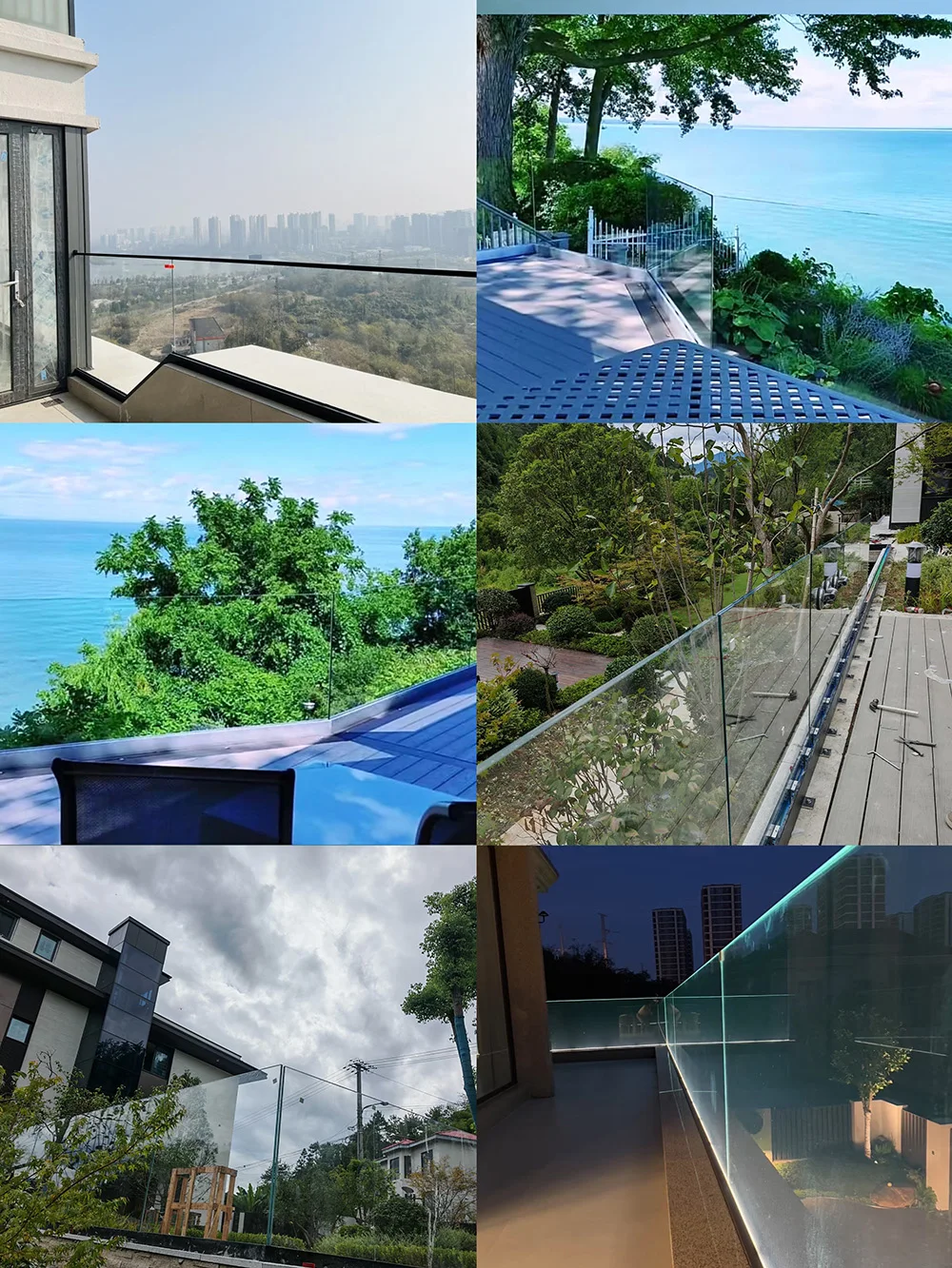 Df-steel Balcony Top Mounted Aluminum U Channel Railing