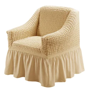 Home Amazon Best Selling Sofa Protector l Shape Bubble Slipcover 1/2/3/4 Seat Universal Stretchable Sofa Cover with Skirt