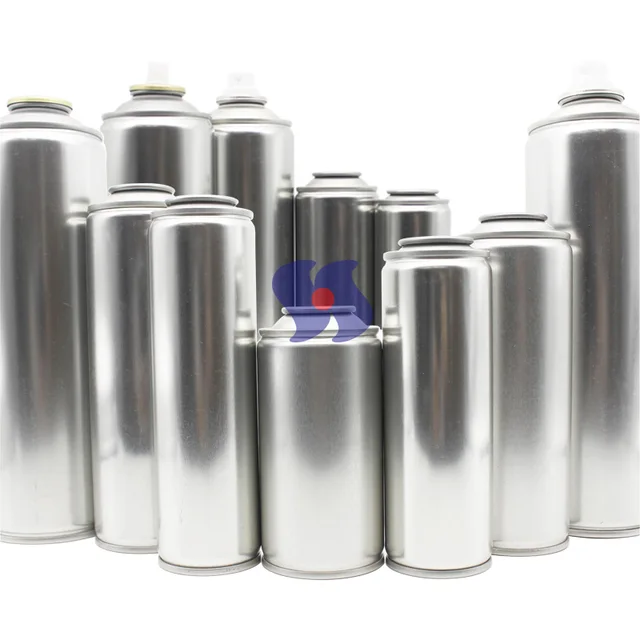 Guangdong Factory sale Empty Spray Can Empty Aerosol Tin Cans customize neck in