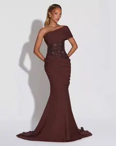 Customized Sequins Back Lace-up Sexy Maxi Dress  Women Elegant Patchwork Sleeveless Bodycon Gown Club Party Evening Long Dress