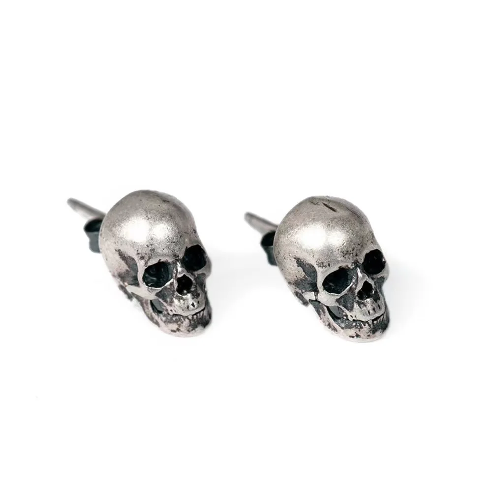 skull head earrings