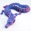 red and blue chinese dragon