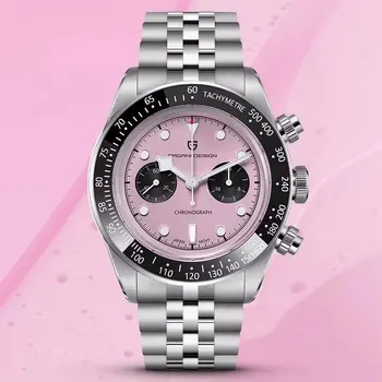 PAGANI DESIGN Luxury Men's Quartz Chronograph Watch - Pink