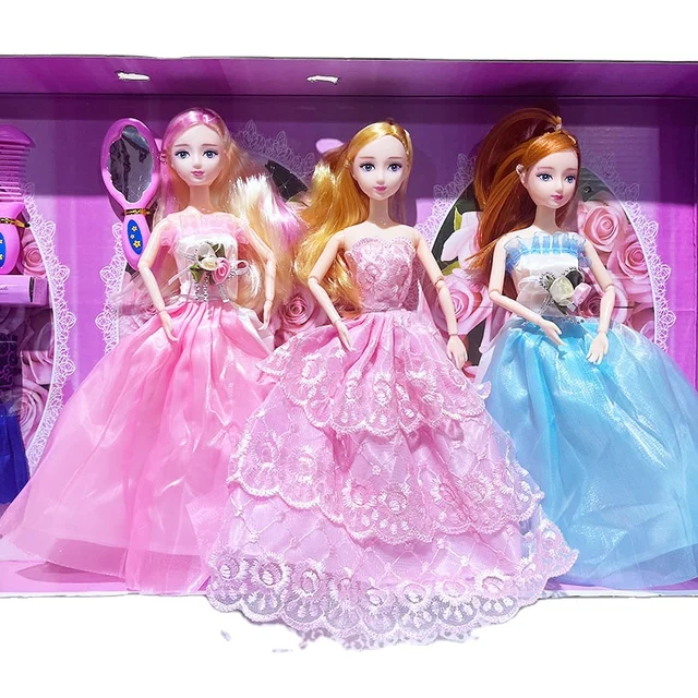 Barbies doll Cute Girls Dolls Dressing Up Toys Little Doll Princess With Clothes And Accessories Gift Box Toys For Girls