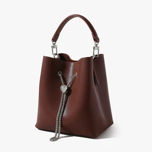 Custom OEM 2026 Ladies Shoulder Bags Handbags for Woman Luxury Women Genuine Leather Purses and Handbags Bucket Crossbody Bag