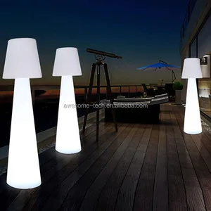 Contemporary LED Floor Lamp IP65 Waterproof RGB Color Changing Light for Indoor/Outdoor Use