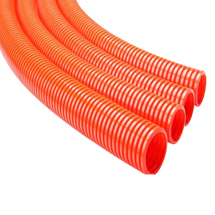 PA 125 Degree New energy orange high temperature flame retardant corrugated tube