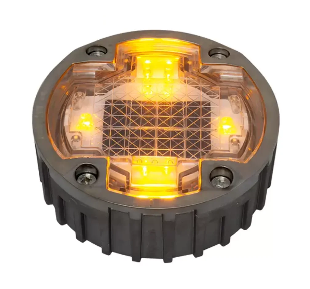 Factory Wholesale Aluminium Reflective LED Ceramic Glass G 105 Metallic Warning Light Reflector Solar Power Road Stud