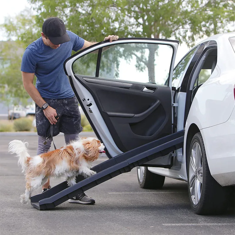 Durable Non-Slip Portable Lightweight Dog and Cat Ramp Foldable Pet Stroller  for Cars Trucks SUVs Easy to Carry and Use| Alibaba.com