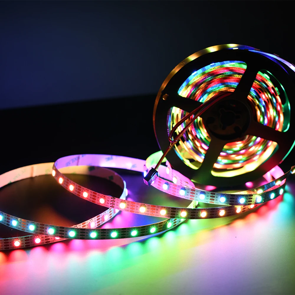 DC5V Colorful WS2813 Digital Rgb Led Light Strip WS2813 5050 smd full color Addressable RGB LED Strip Lighting