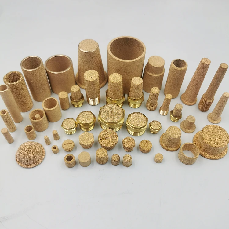 Porous sintered brass copper bronze components filter with