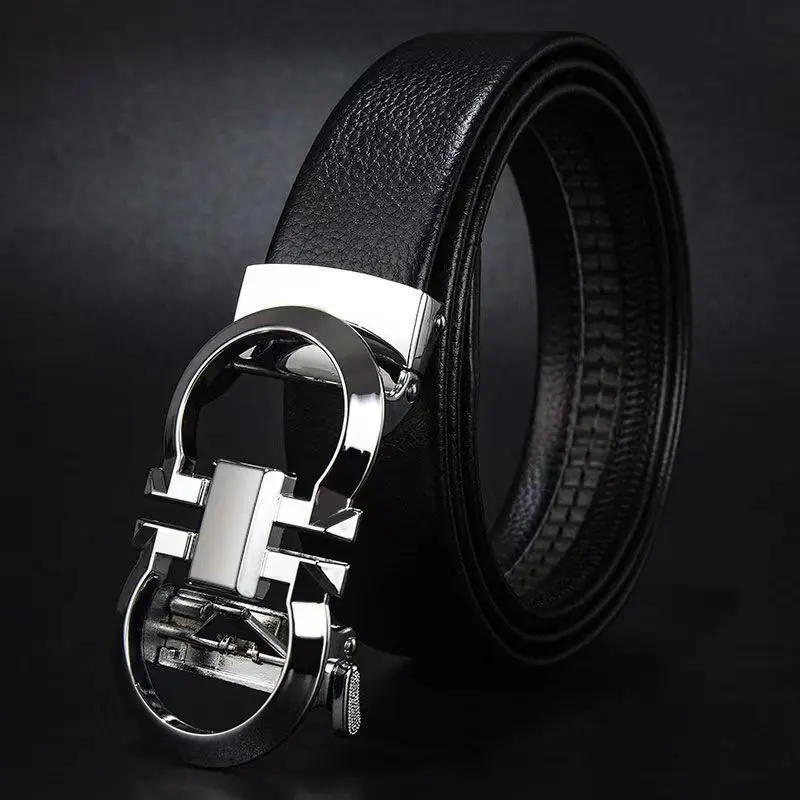 Custom Metal Buckle Gg Genuine Leather Belt For Men Big Designer Brand ...