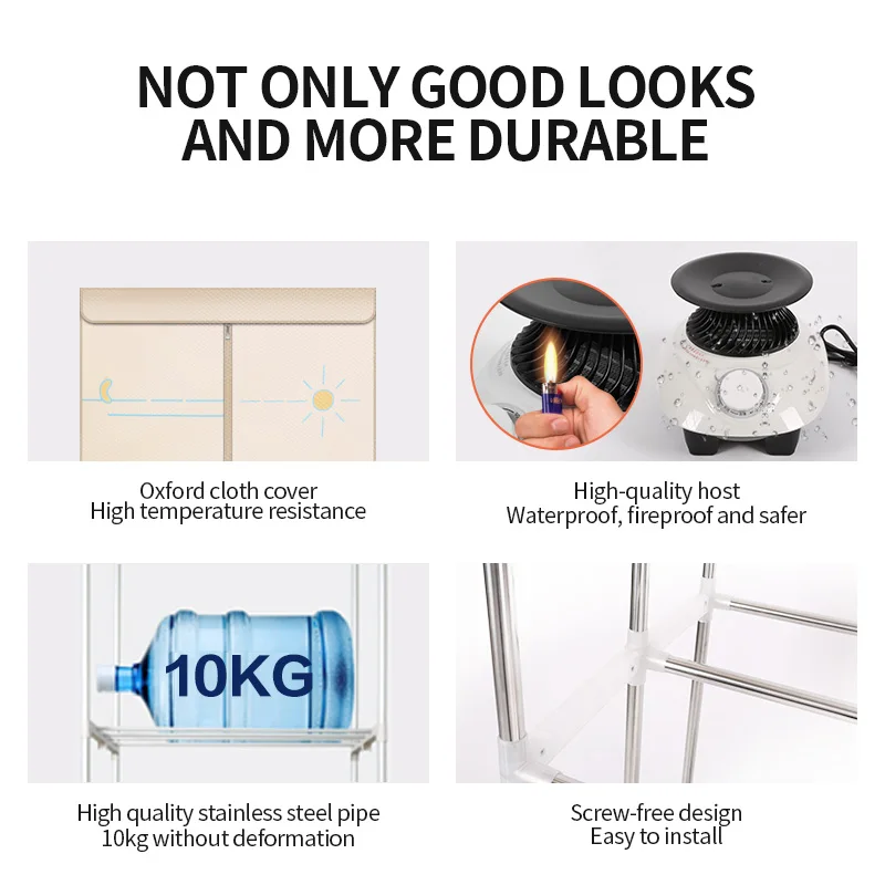 Portable Electric Clothes Dryer Machine with Waterproof Cloth