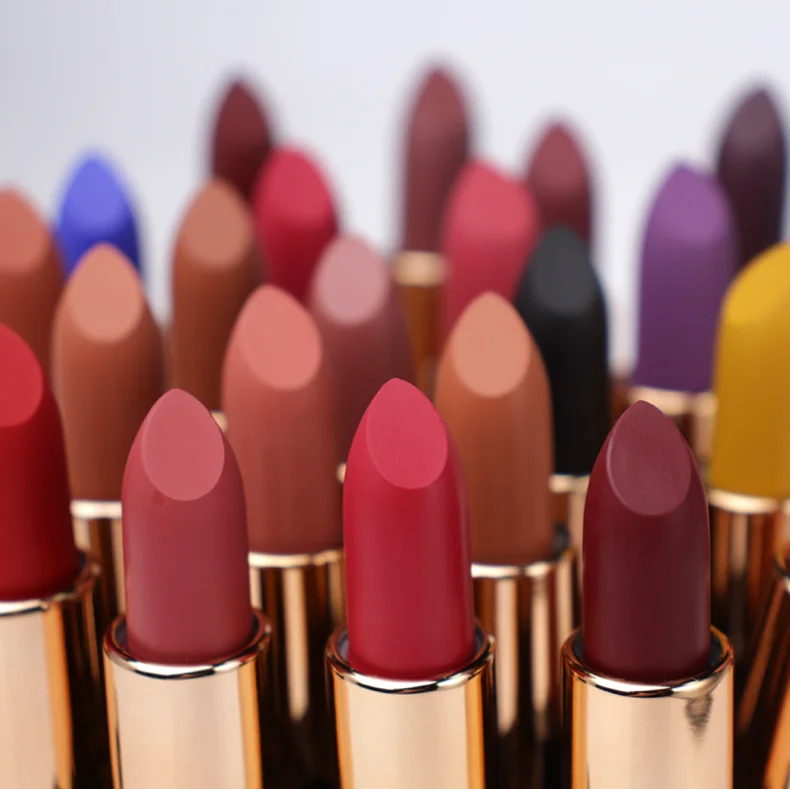 Private Label Customized No logo Solid Lipstick No Brand Custom logo Private Label Solid Matte Lipstick