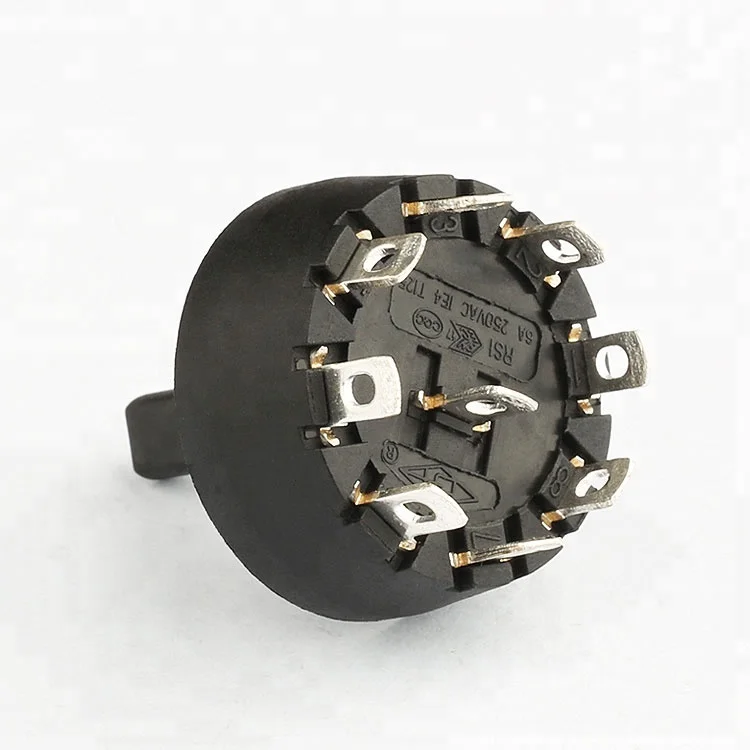 7 position rotary switch with ip55 5 pin rotary volume switch