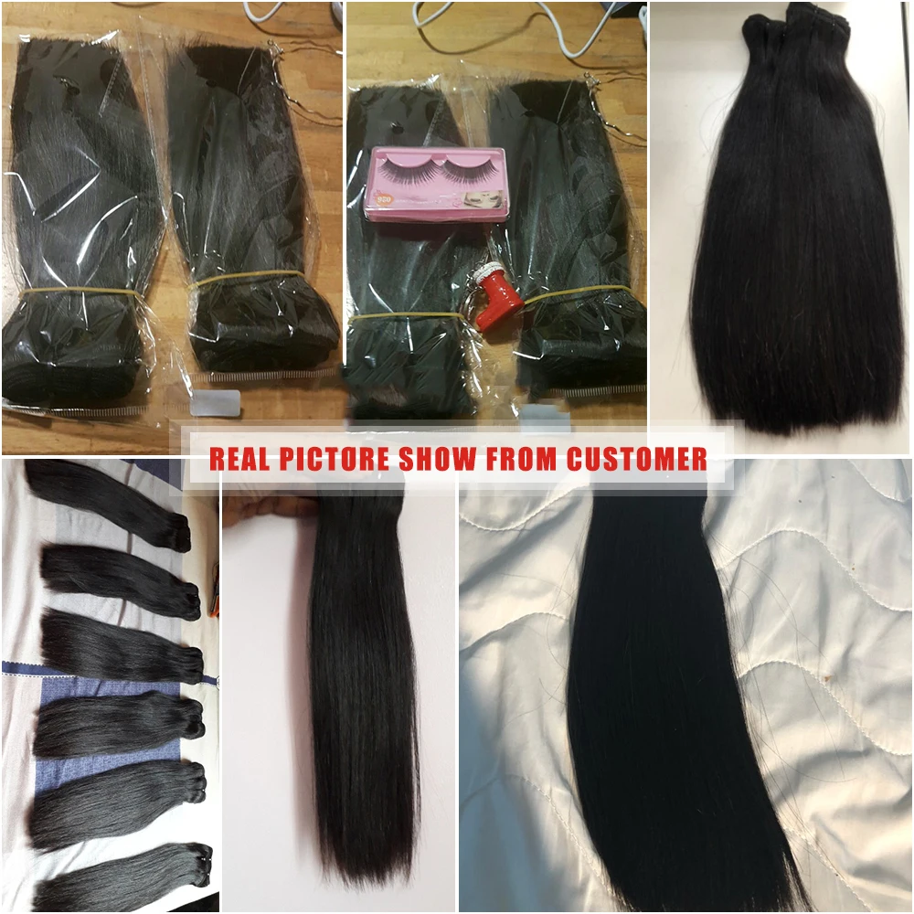Unprocessed Vietnam Virgin Cuticle Intact Hair Bundle Vendors Bulk Double Drawn Weft Raw Indian Temple Human Hair Extensions