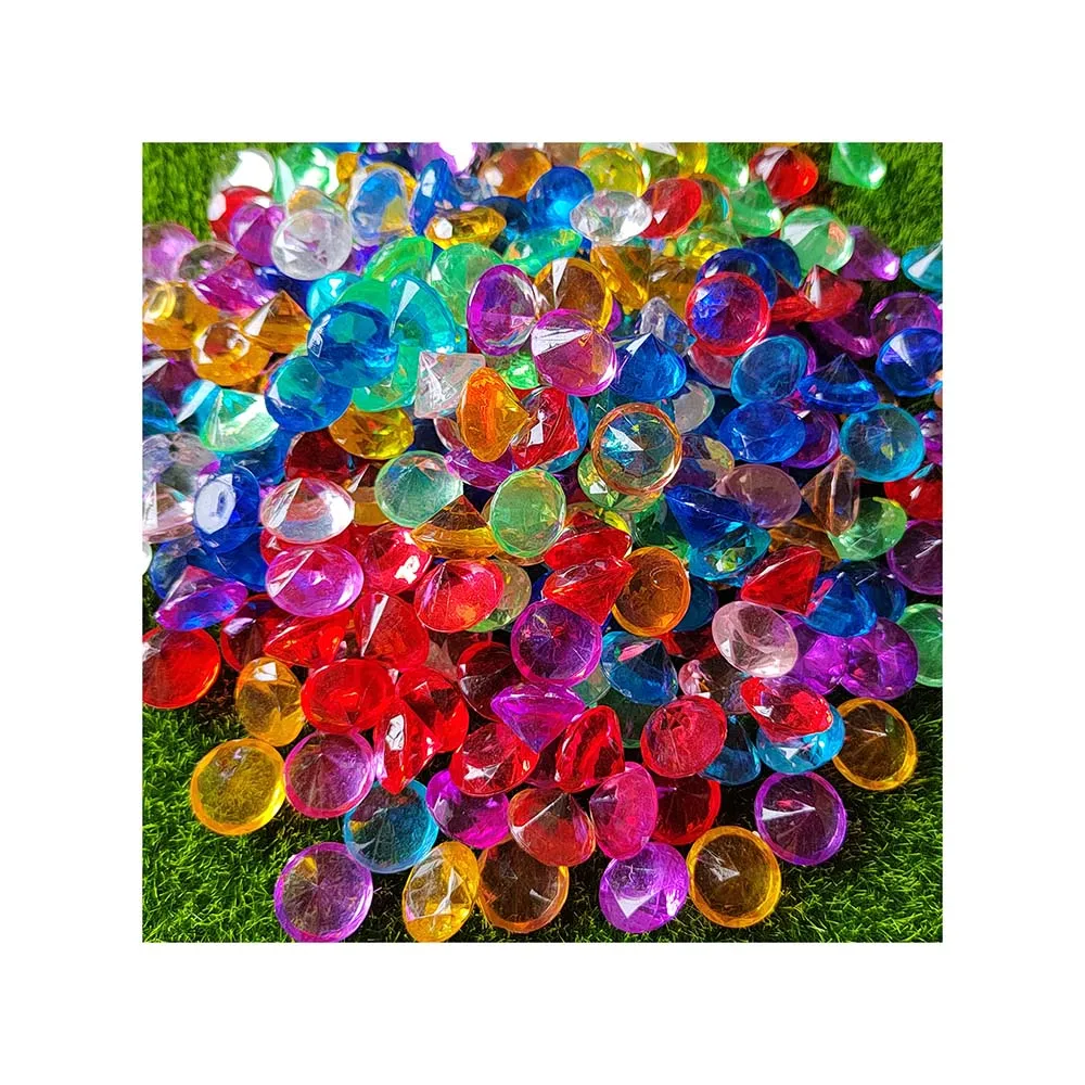 Wholesale Mixed Color 18*25mm Diamond Shaped Plastic Acrylic Vase