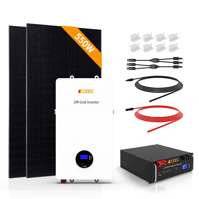 Solar 10kw CEEG Solar Energy System Complete kit Solar Panels System 5000 W Solar Energy Home SyStem with solar inverter hybrid
