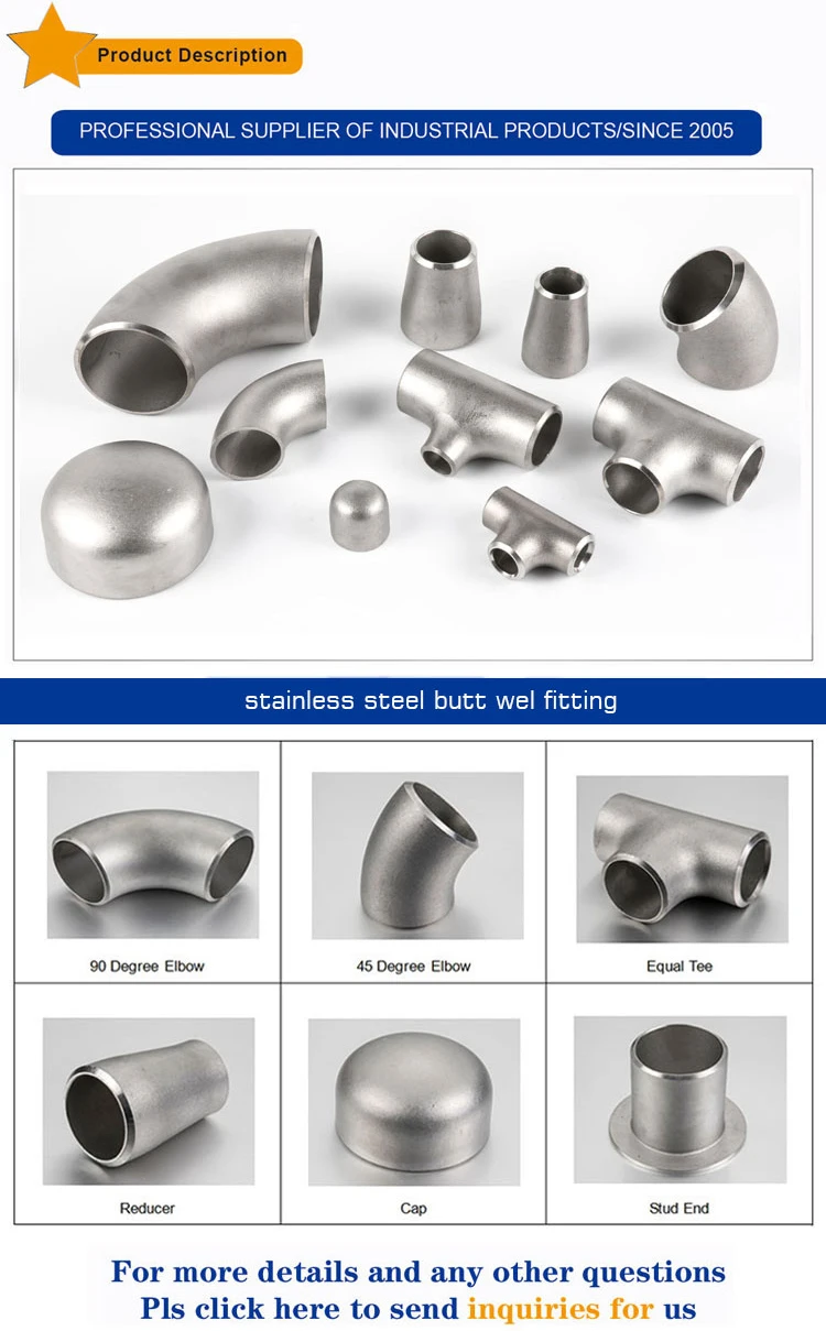 Stainless Steel Seamless Butt Welding Inox Pipe Fitting