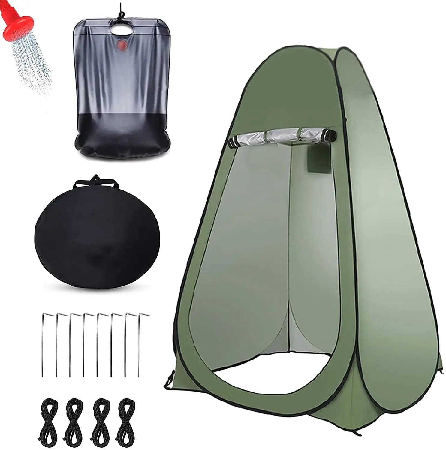 Yingyy Tente de Toilette Portable Tente de Confidentialité Automatique Pop-Up Tente de Douche Extérieure Abri de Pluie pour Camping et Plage