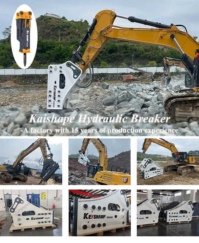 Box Side Type Chinese Rock Sb81 Sb121 Jack Diaphragm Hydraulic Breaker