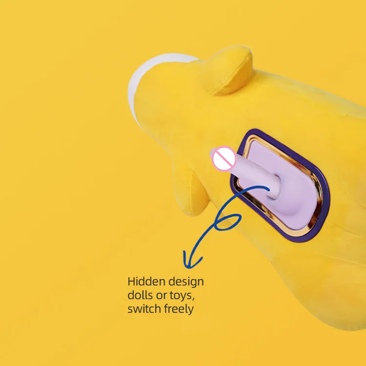 Cute Polar Bear Pillow Sex Dildo Machine Automatic Thrusting Vibrating  Rocking Cannon Discreet Silicone Remote Control USB Power