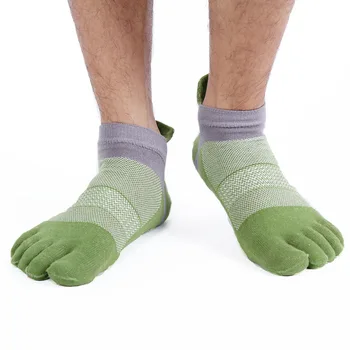 Customised cotton toe five toe mens sporty 5 toe socks