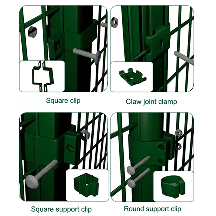 Green PVC Coated 3d v Bending Curved Garden Fence Panel Curved Welded Wire Mesh Fence