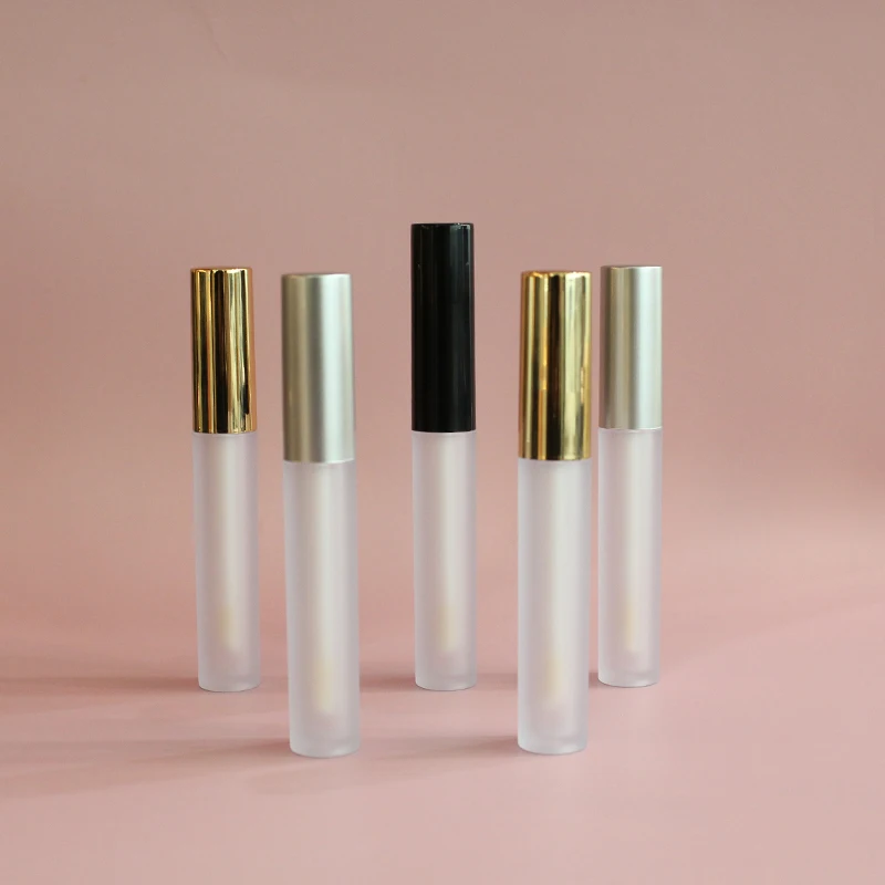 Frost Lip Gloss Tube Slim Lip Gloss Pacakging In Stock Lip Gloss Containers Tube With Wand