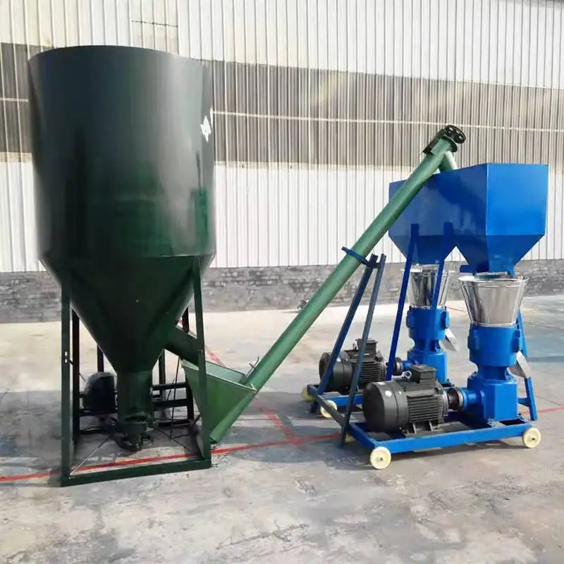 Combine Animal Feeds Grinder And Mixer And Crusher And Mixer Chicken