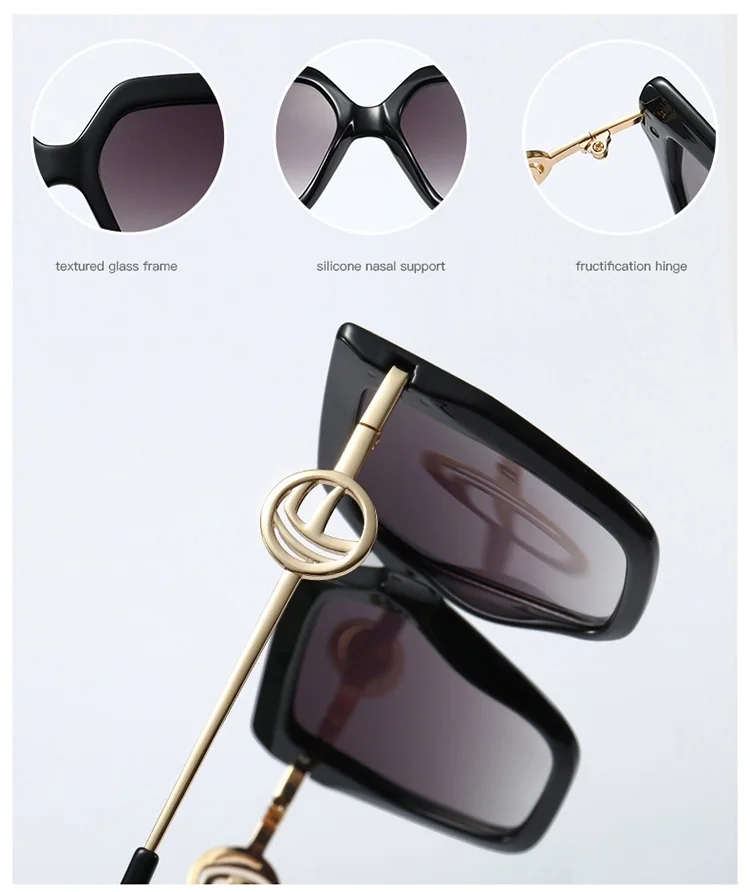 Rectangle Women's Fashion Wholesale Sunglasses P30482