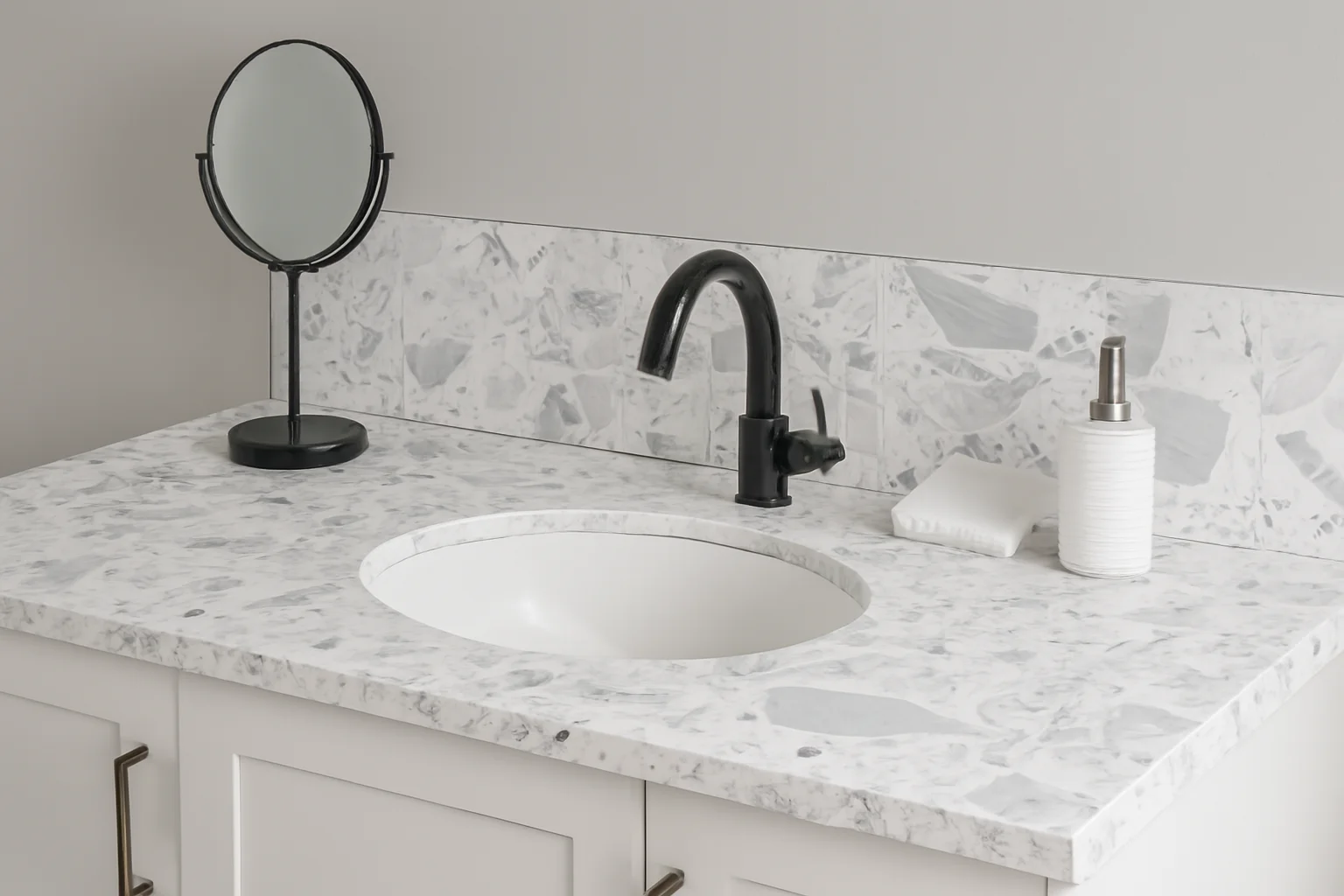 product ydstone pearl white cut to size  artificial marble tiles for exterior interior decoration balcony266-7