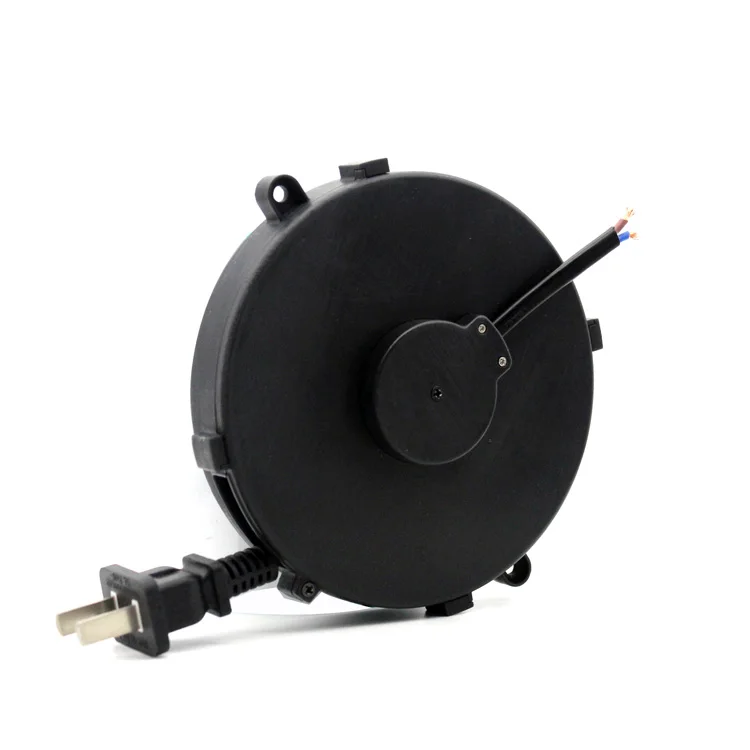 Retractable Cable Mechanism Mini 1m Retractable Power Extension Cord Reel