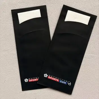 Disposable Black Paper Flatware Bags Cutlery Holders With Napkins for Restaurants, Catering, Events Eco-Friendly Utensil Sleeves