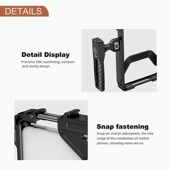 New Model Outdoor Live Phone Stabilizer Universal Handheld Video Shooting Bracket with Bluetooth Aluminum Alloy Material product image