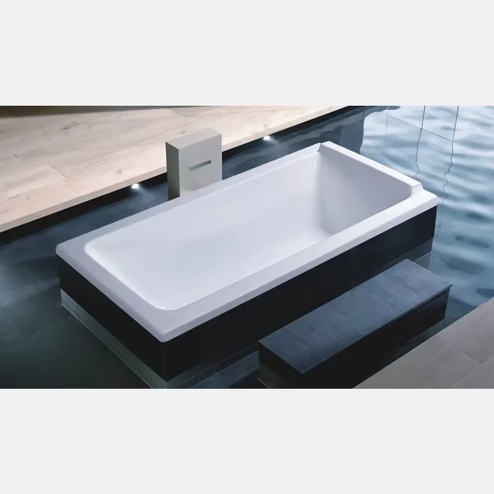 Factory Price Modern White Acrylic Built in Round Massage Walk In Built In Bathtub Drop-in Soaking Oval Bathtub